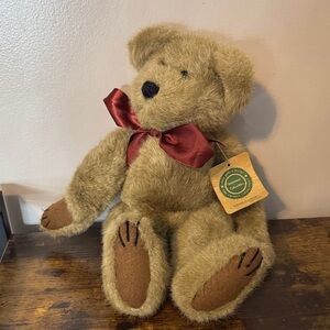 Boyd’s Bear Plush Teddy Bear with Red Bow